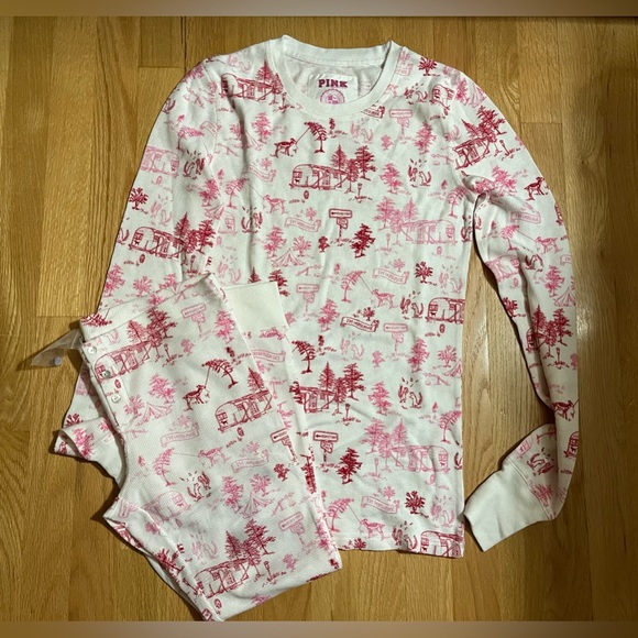 PINK Victoria’s Secret, NWT I Only Sleep In Pink Thermals 💖 - Picture 2 of 11